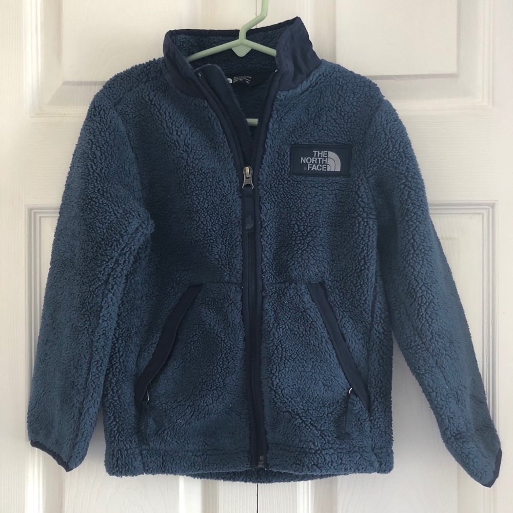 North face kids sherpa zip jacket